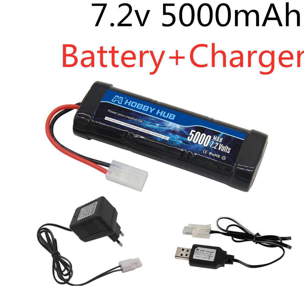 Rc Hobby Usa - Pacote de bateria ni-mh 7.2v 5000mah
