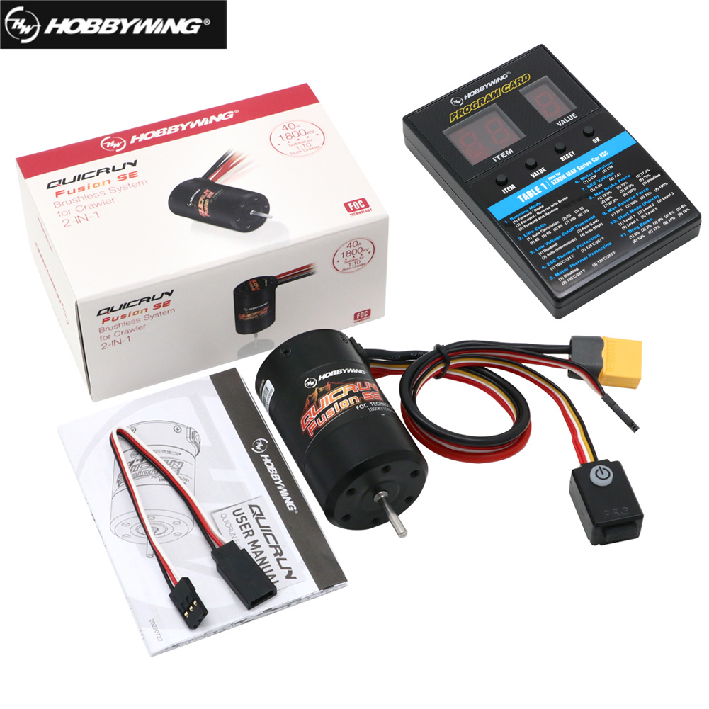 Rc Hobby Grade Plane - Hobbywing quicrun fusion se 1200kv/1800kv motor