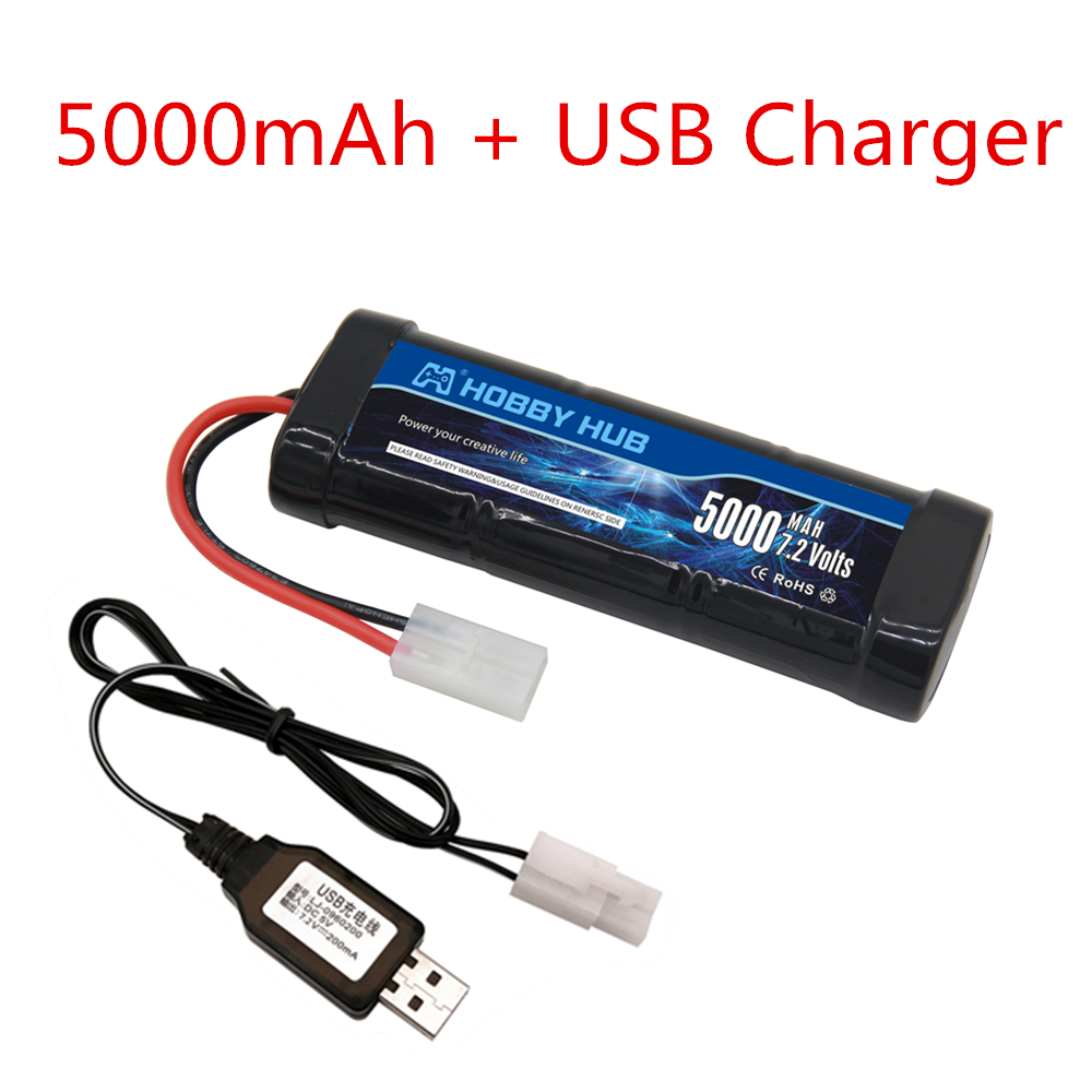 Pacote de bateria ni-mh 7.2v 5 - Rc Hobby Usa avaliação e preço