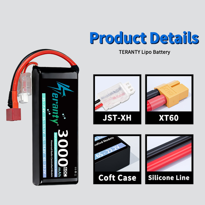 Bateria Lipo TERANTY 2S 3000mA - Rc Hobby Usa avaliação e preço
