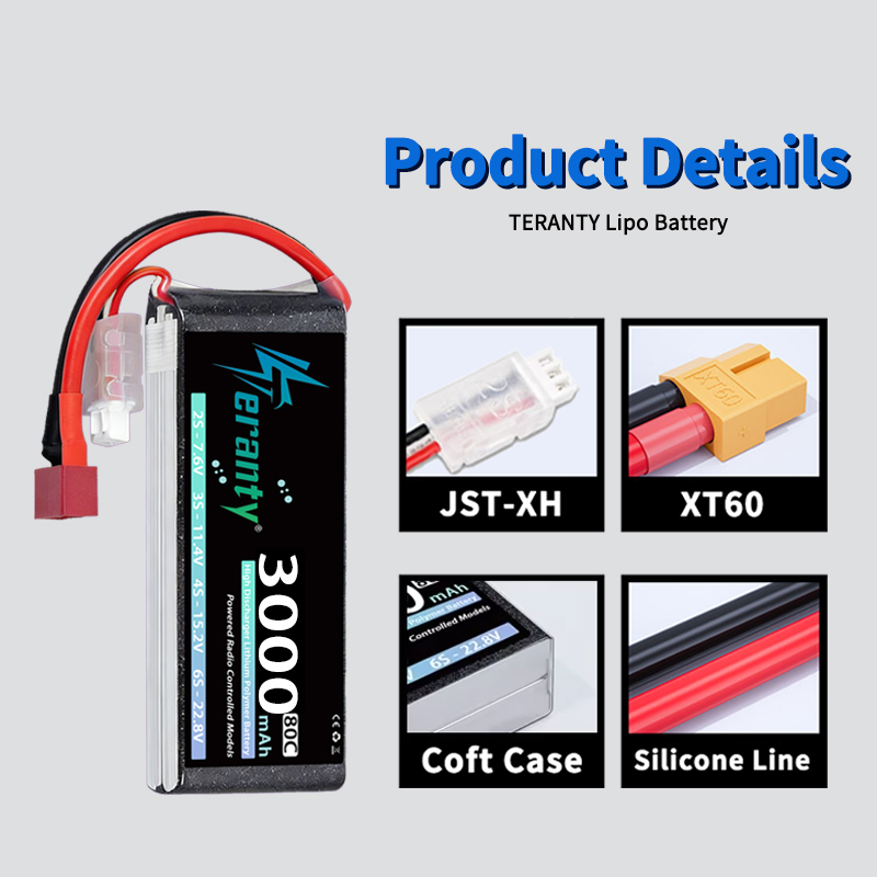Bateria Lipo TERANTY 2S 3000mA - Rc Hobby Usa avaliação e preço
