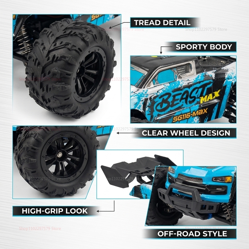 SG116‑MAX/PRO Caminhão Off-Roa - Rc Drift Car Brushless avaliação e preço