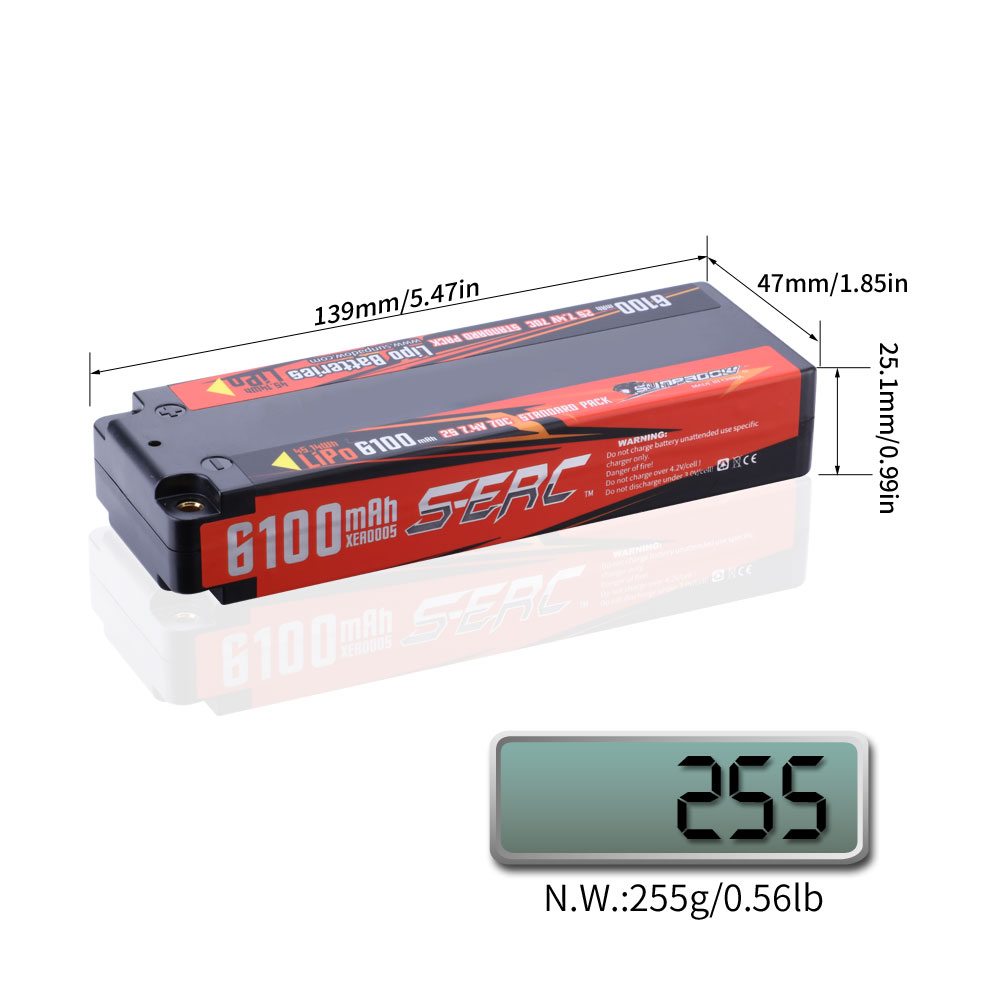 Sunpadow 7.4v 2s lipo bateria  - Rc Hobby Bali avaliação e preço
