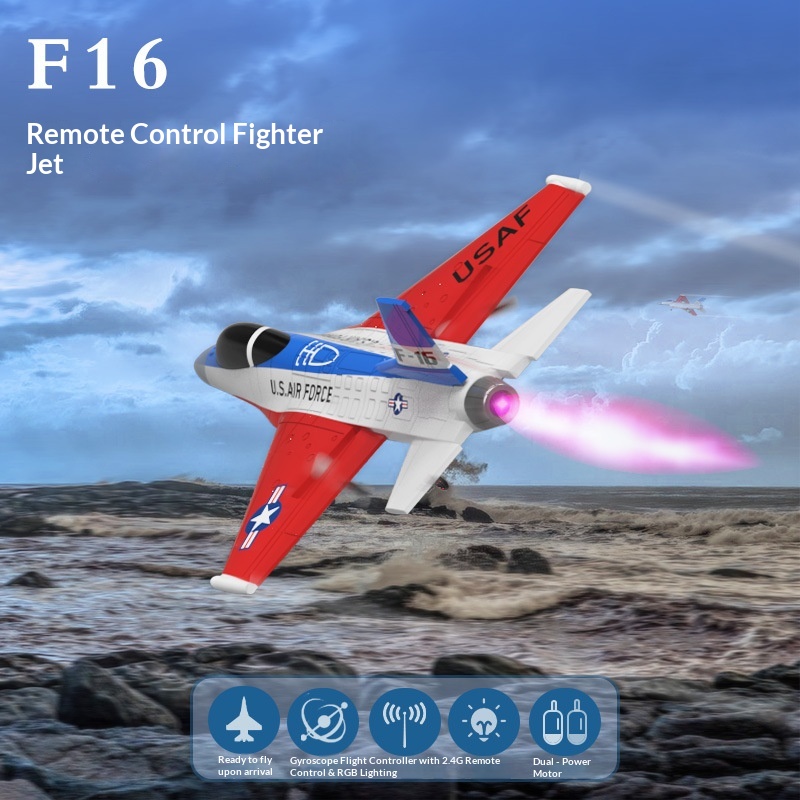 VOLANTEXRC F‑16 Jato de Combat - Rc Hobby Jet Plane avaliação e preço