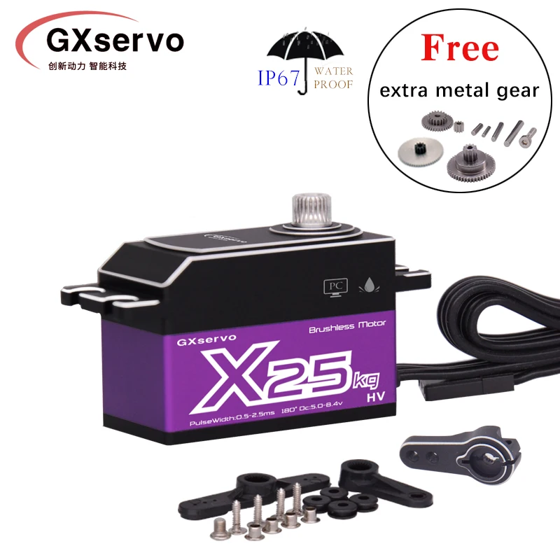 Baixo perfil x25 gx 25kg servo - Body Shell Rc avaliação e preço